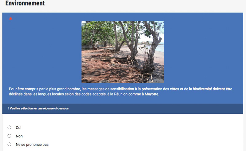 Consultation bidon Stratégie pour la mer et le littoral Bassin Sud Océan Indien