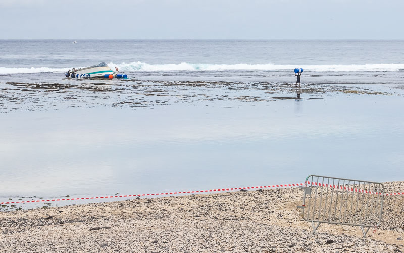 Echouage inquiétant. Lagon de Saint-Pierre-Ravine Blanche. Actualisation 17/04/2021.